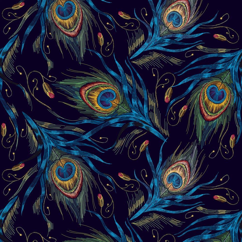 Peacock Feather Wallpaper - DeccoPrint