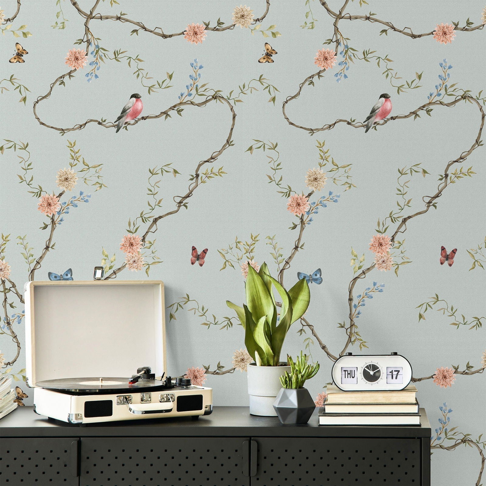 Petals and Wings Peel and Stick Wallpaper, Removable Wallpaper, Traditional Wallpaper | DeccoPrint
