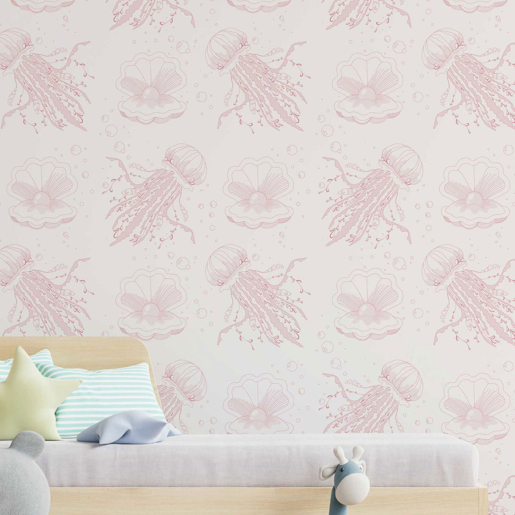 Pink Submarine Peel and Stick Wallpaper, Removable Wallpaper, Traditional Wallpaper | DeccoPrint