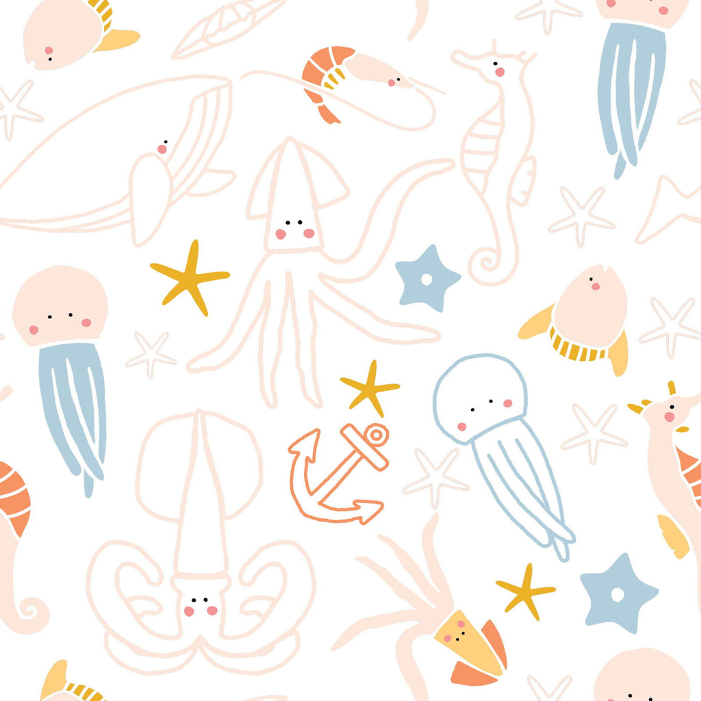 Playful Ocean Wallpaper - DeccoPrint