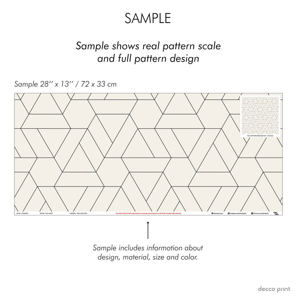 Poly Lines Wallpaper - DeccoPrint