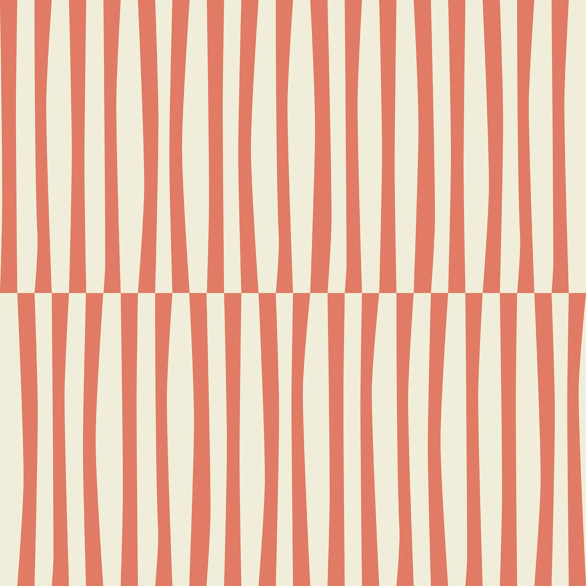 Orange and white striped pattern