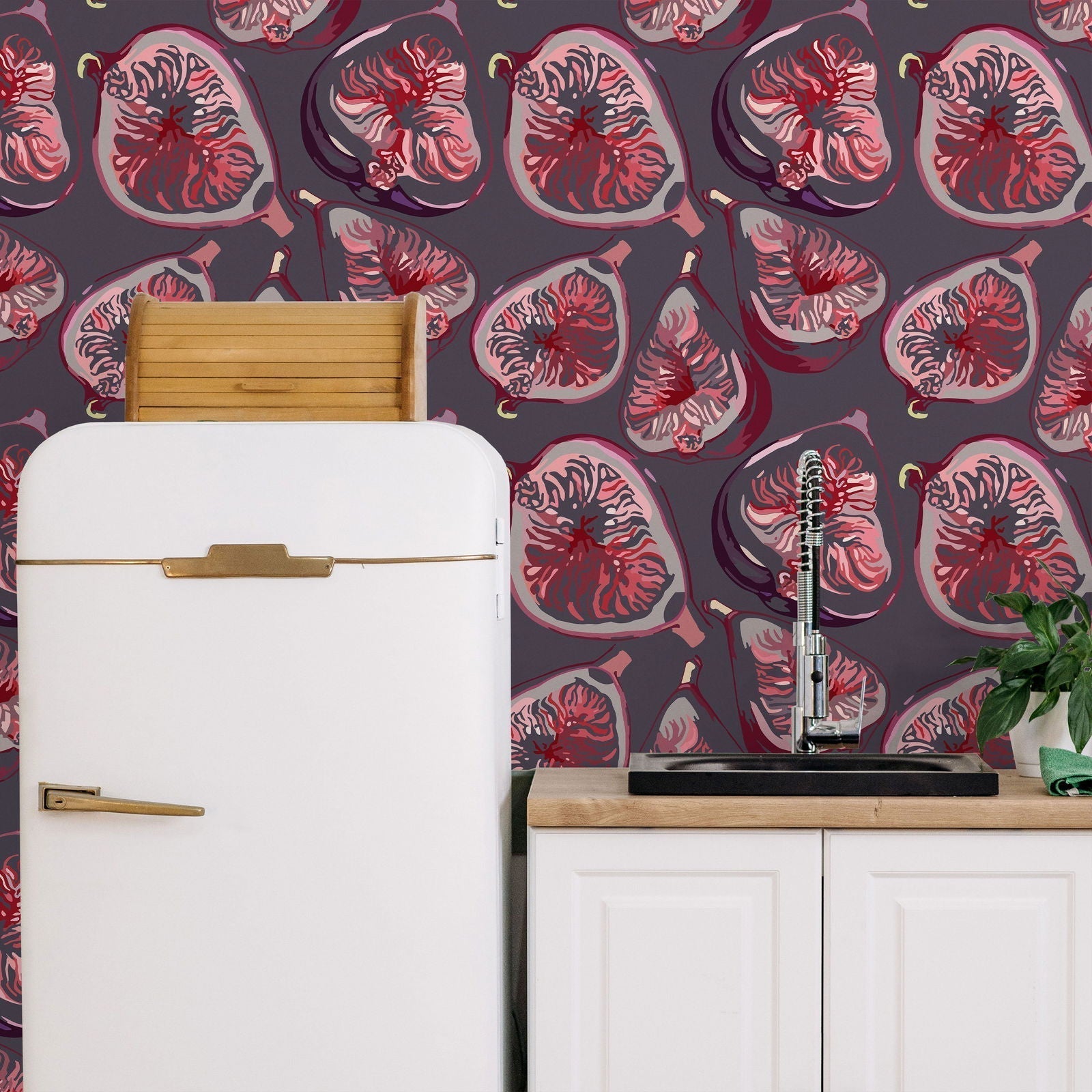 Fig Essence Peel and Stick Wallpaper, Removable Wallpaper, Traditional Wallpaper | DeccoPrint