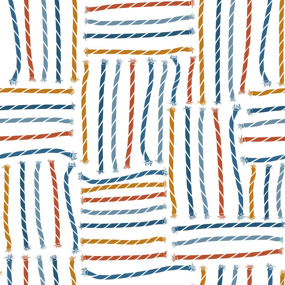 Sailor Rope Peel and Stick Wallpaper, Removable Wallpaper, Traditional Wallpaper | DeccoPrint