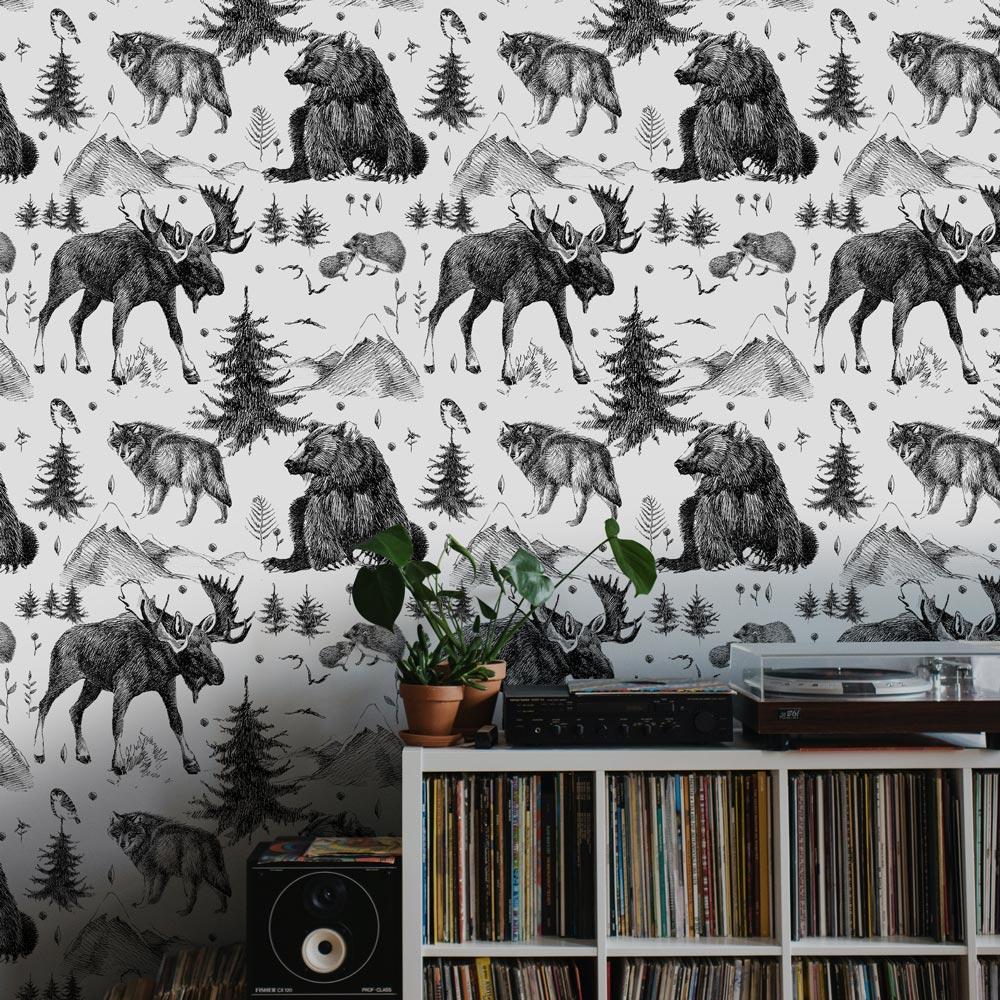 Scandinavian Woodland Wallpaper - DeccoPrint