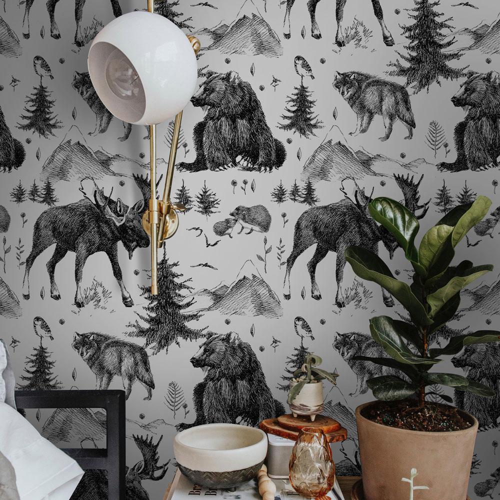 Scandinavian Woodland Wallpaper - DeccoPrint