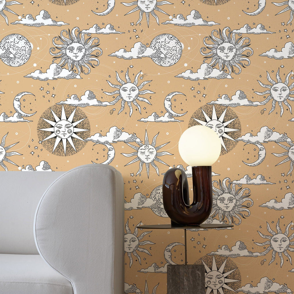 Solar Dreams Wallpaper - Beige | DeccoPrint