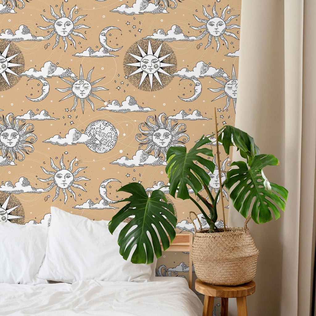 Solar Dreams Wallpaper - Beige | DeccoPrint