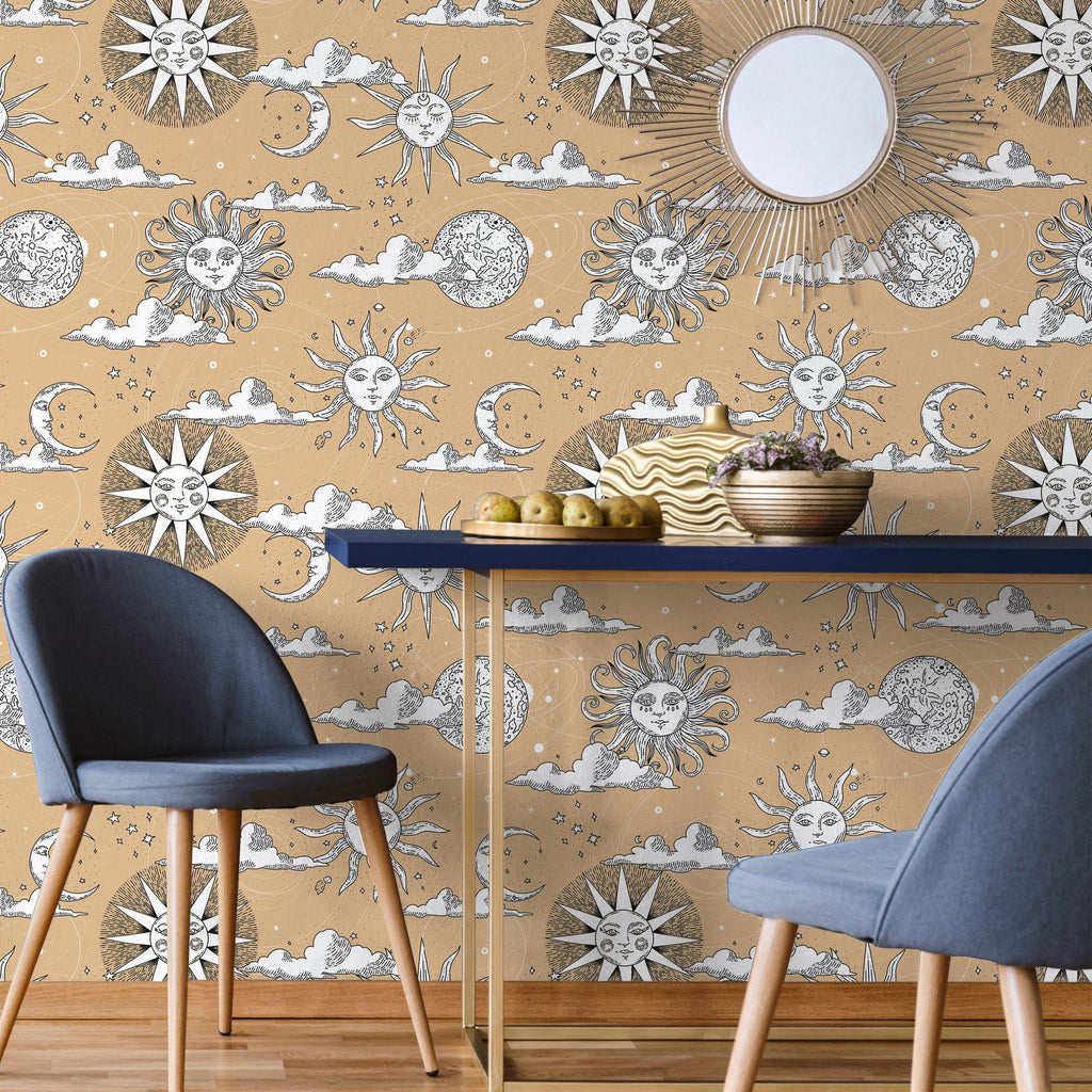 Solar Dreams Wallpaper - Beige | DeccoPrint