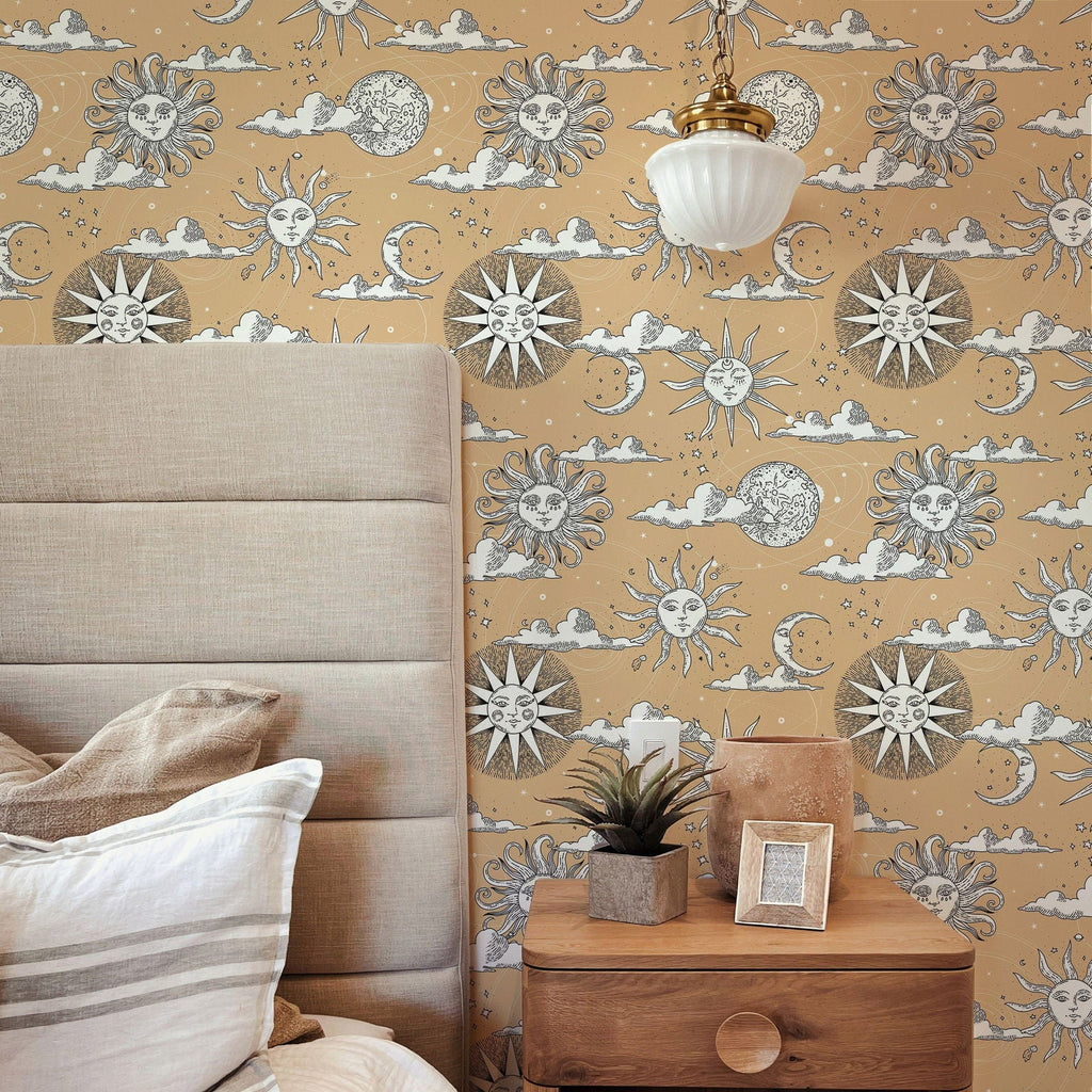 Solar Dreams Wallpaper - Beige | DeccoPrint