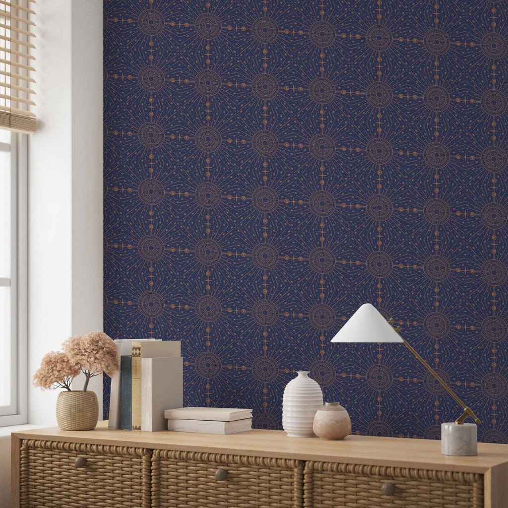 Stellar Harmony Peel and Stick Wallpaper, Removable Wallpaper, Traditional Wallpaper | DeccoPrint