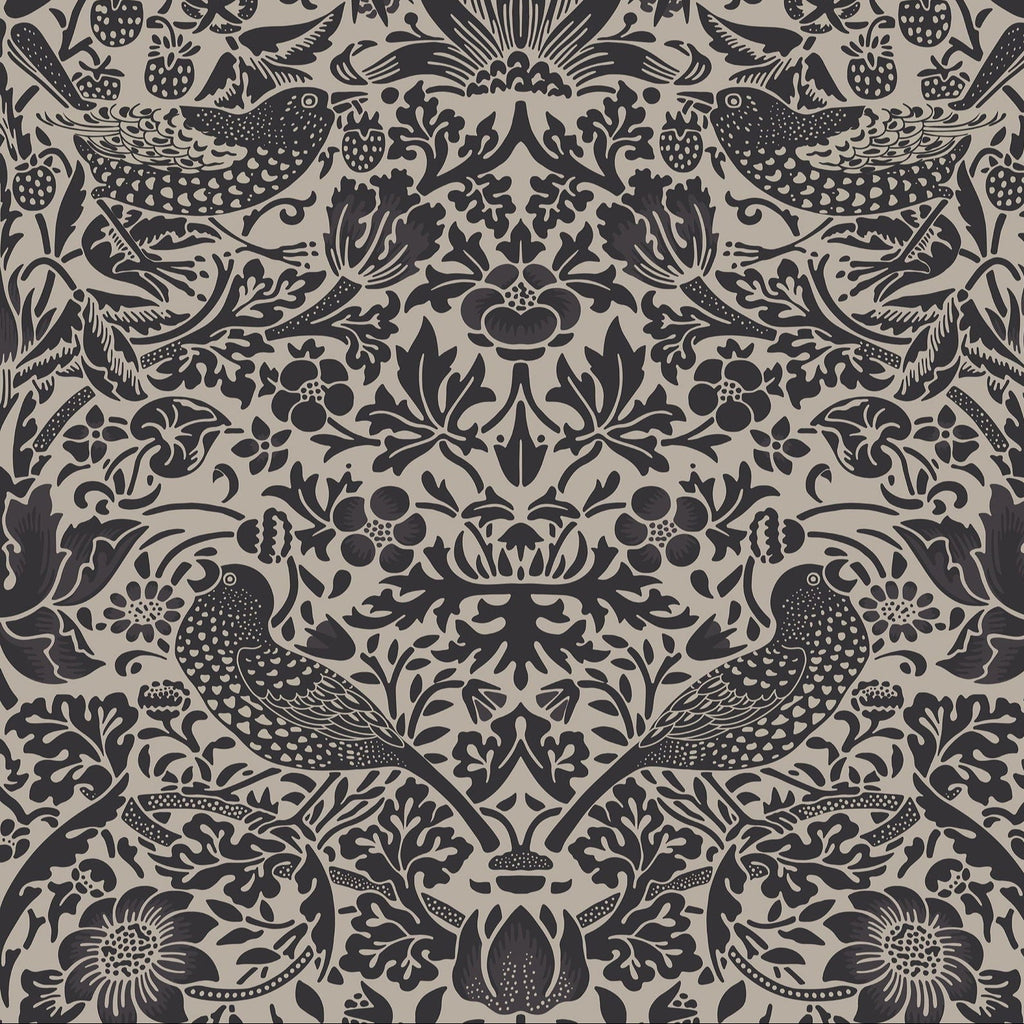 Strawberry Thief X William Morris - Graphite | DeccoPrint