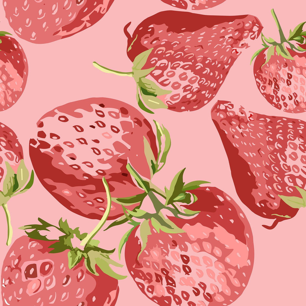 Sweet Strawberry Wallpaper - DeccoPrint