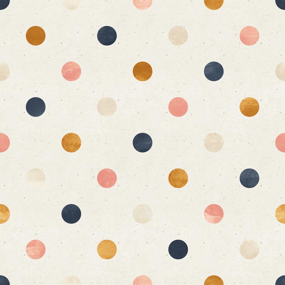 Symmetric Dots Peel and Stick Wallpaper, Removable Wallpaper, Traditional Wallpaper | DeccoPrint