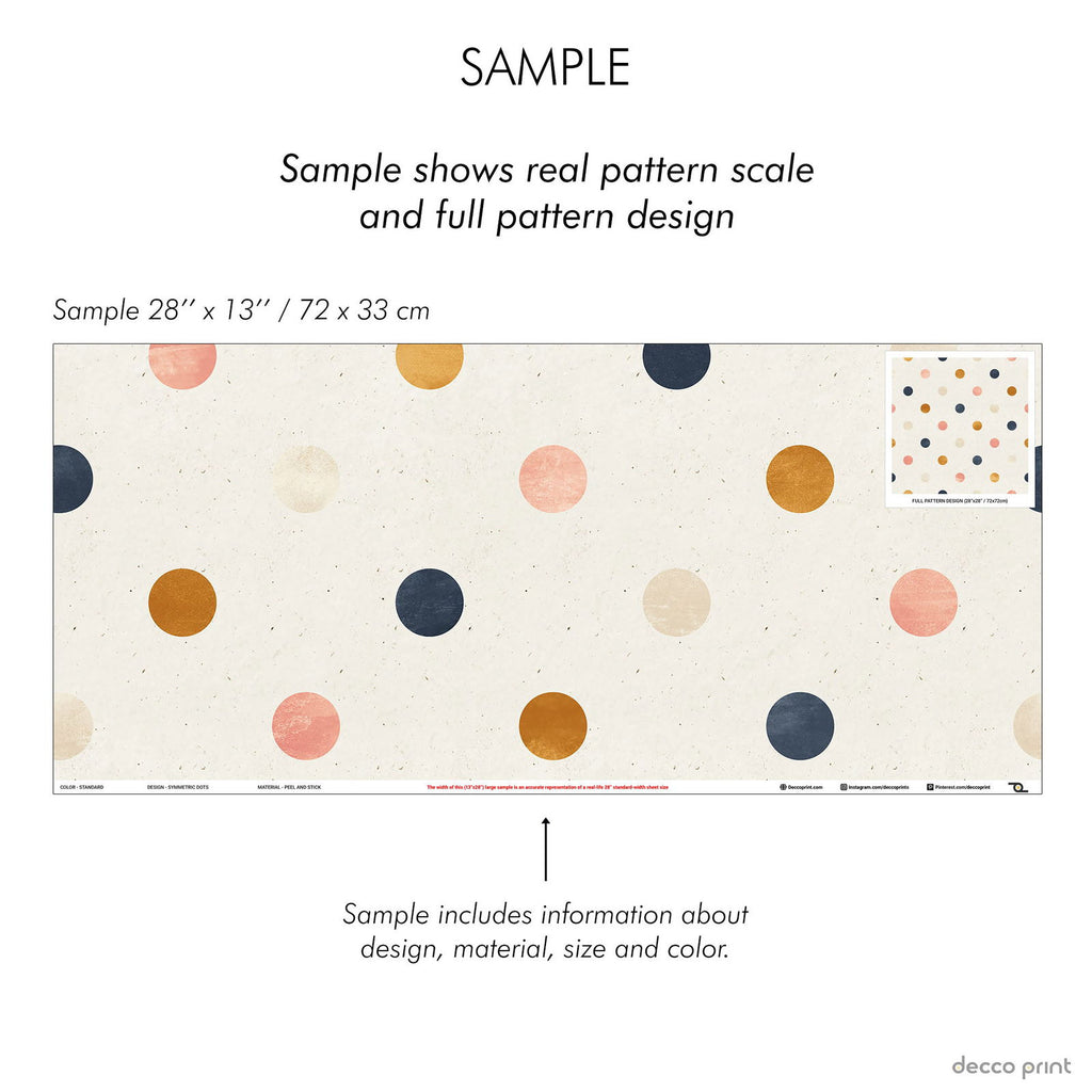 Symmetric Dots Wallpaper - DeccoPrint