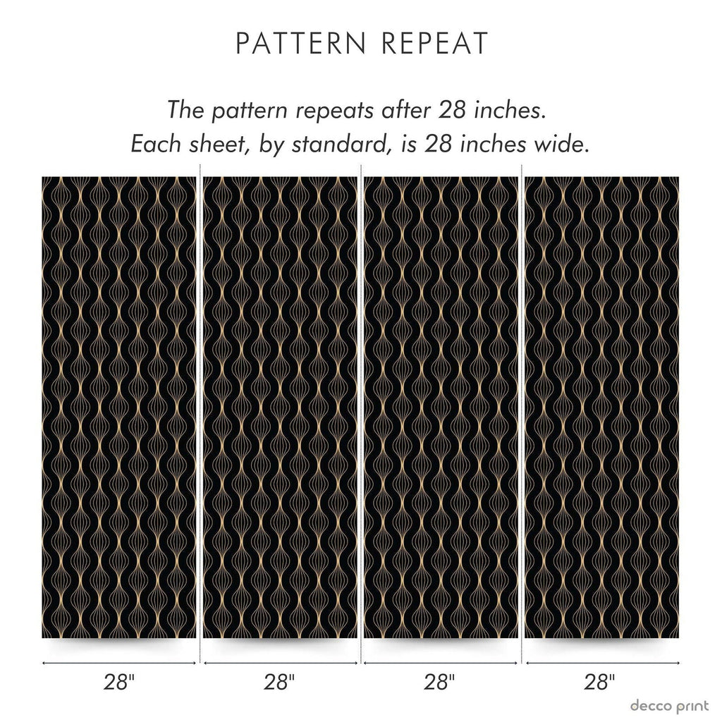 Gatsby Groove Peel and Stick Wallpaper, Removable Wallpaper, Traditional Wallpaper | DeccoPrint