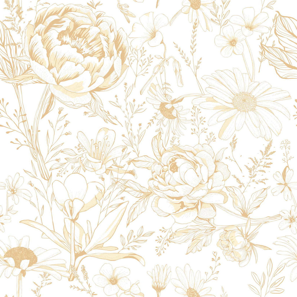 The Gold Garden Wallpaper - DeccoPrint