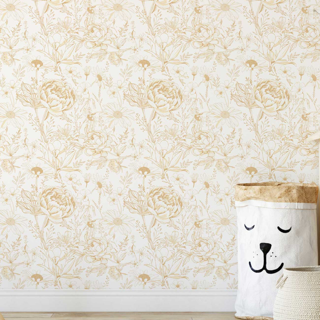 The Gold Garden Wallpaper - DeccoPrint