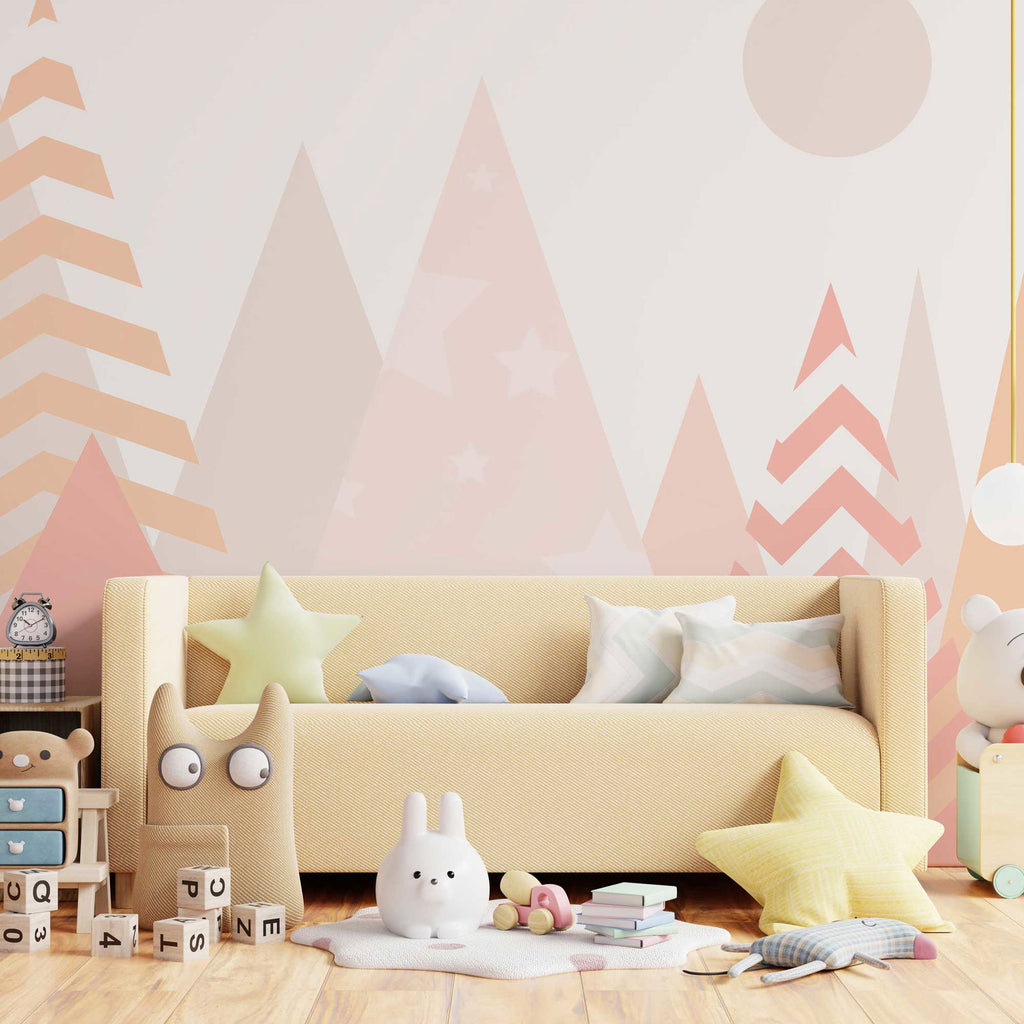 The colorful Forest Wallpaper - DeccoPrint