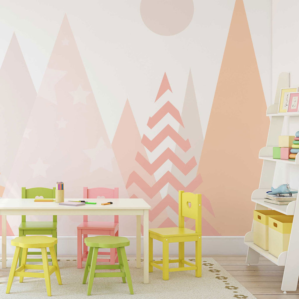 The colorful Forest Wallpaper - DeccoPrint