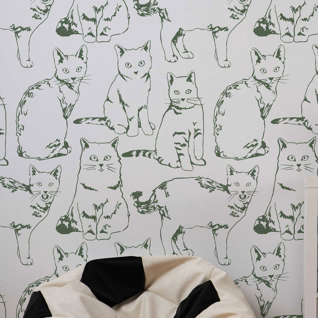 Those Cats Wallpaper - DeccoPrint