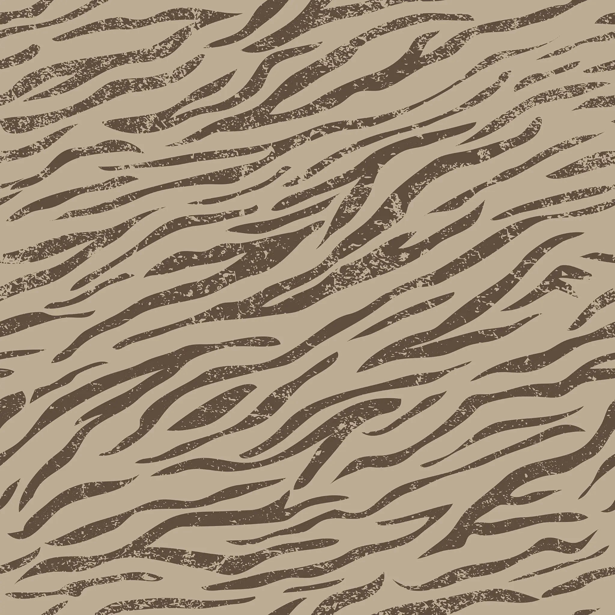 Brown tiger stripe pattern on a beige background
