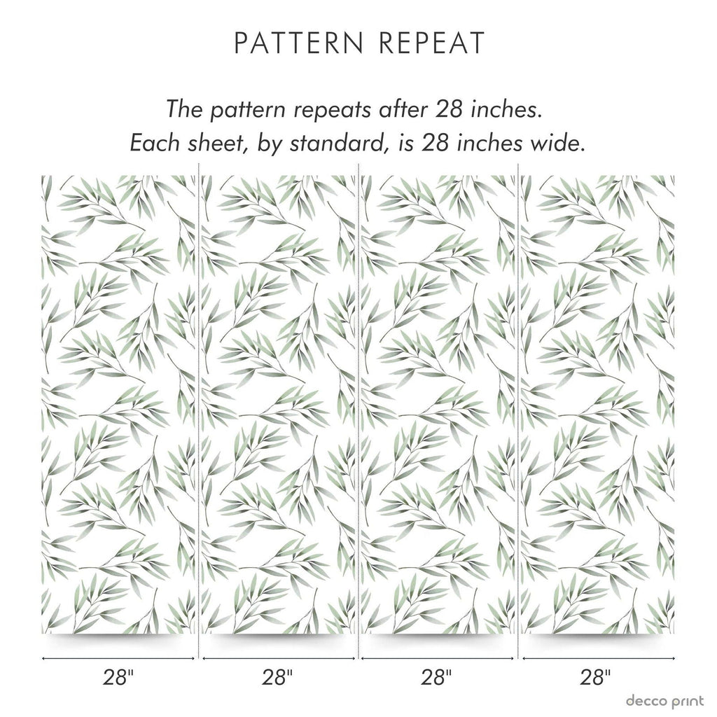 Tiny Branch Peel and Stick Wallpaper, Removable Wallpaper, Traditional Wallpaper | DeccoPrint