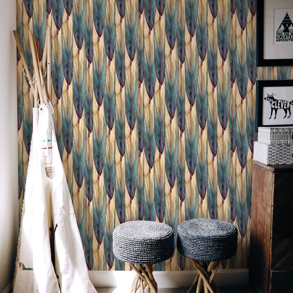 Tropical Cover Peel and Stick Wallpaper, Removable Wallpaper, Traditional Wallpaper | DeccoPrint