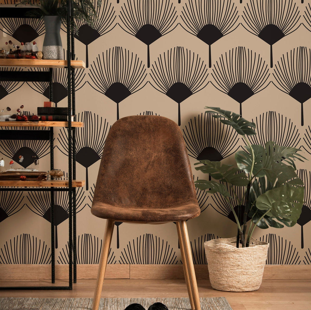 Tropical Deco Peel and Stick Wallpaper, Removable Wallpaper, Traditional Wallpaper | DeccoPrint