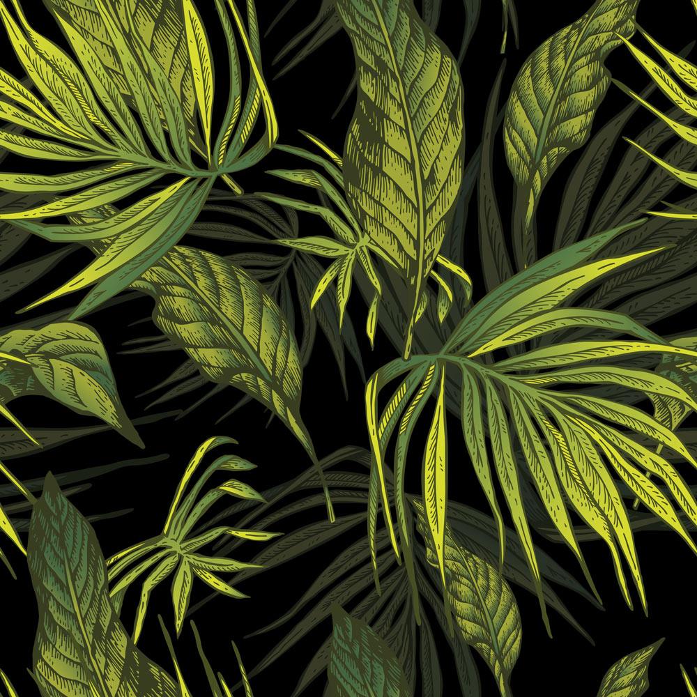 Tropical Jardin Peel and Stick Wallpaper, Removable Wallpaper, Traditional Wallpaper | DeccoPrint
