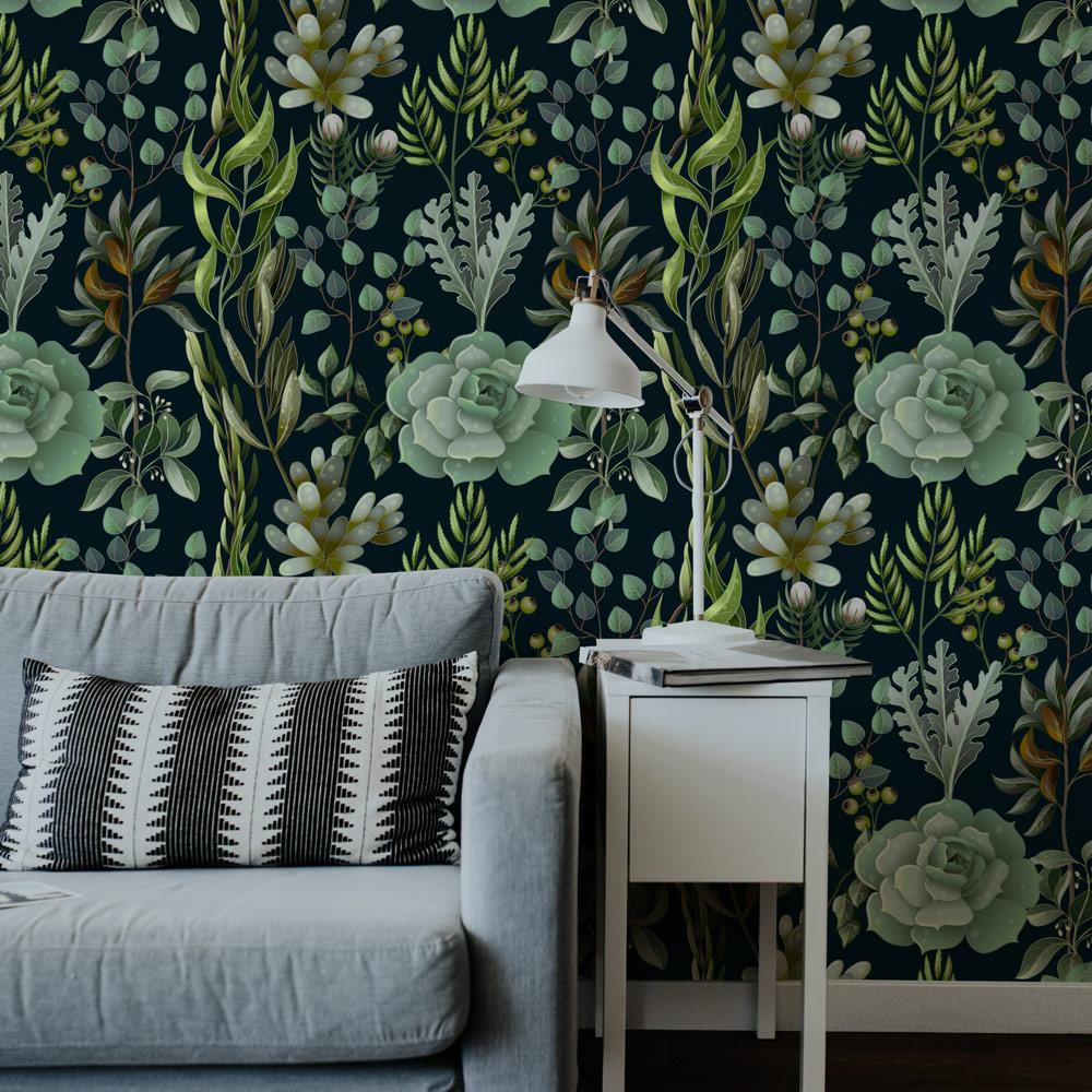 Various Greens Peel and Stick Wallpaper, Removable Wallpaper, Traditional Wallpaper | DeccoPrint