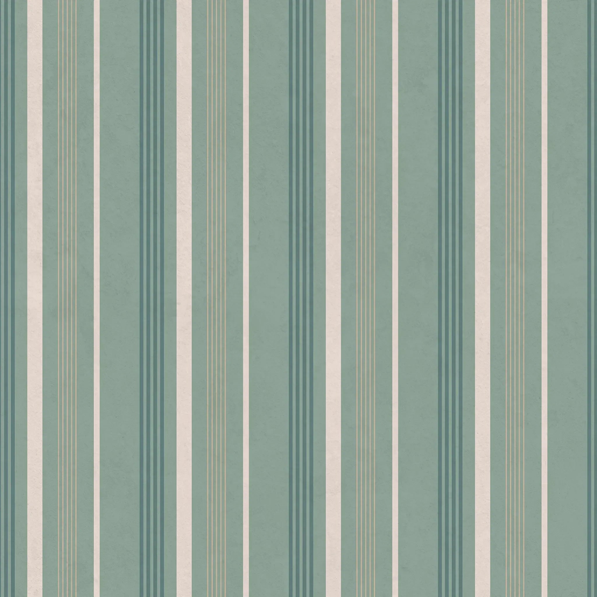 Pattern of vertical stripes in green and beige on green background