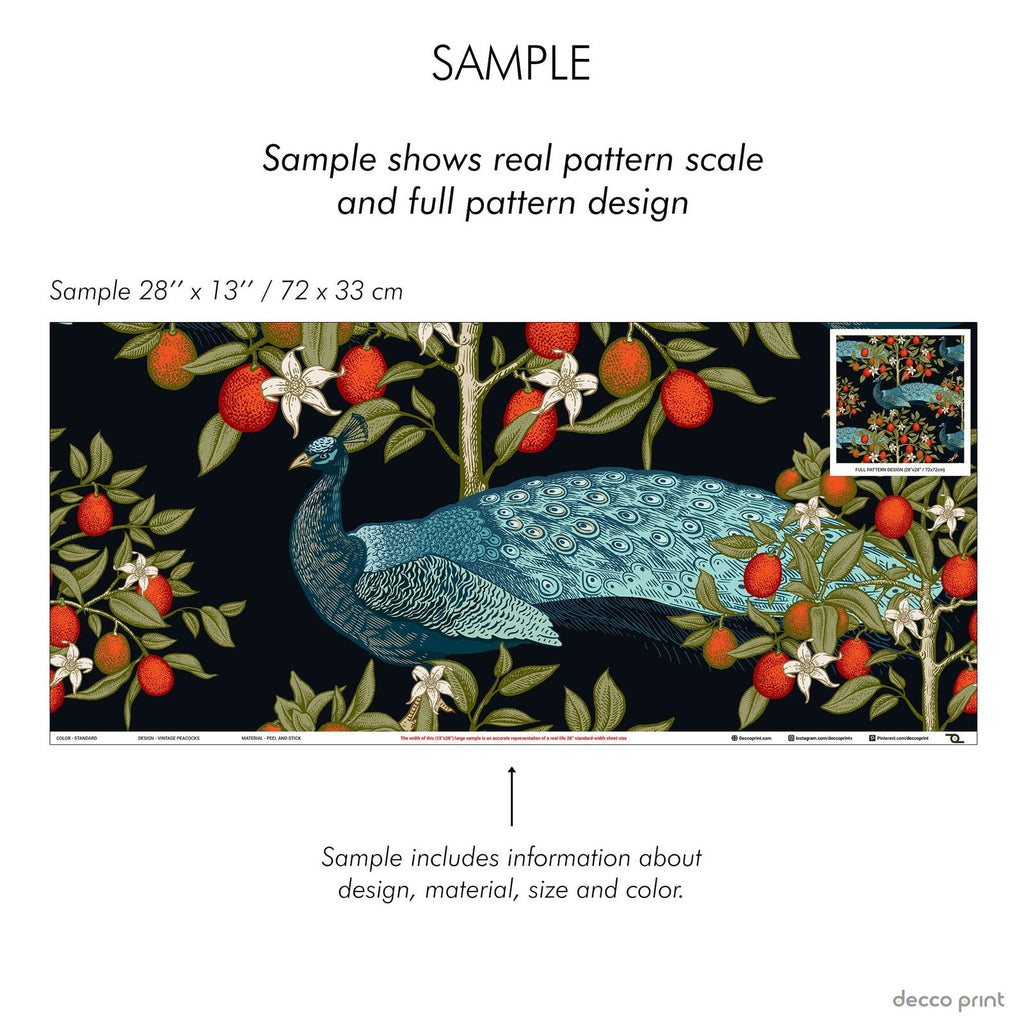 Vintage Peacocks Wallpaper - DeccoPrint