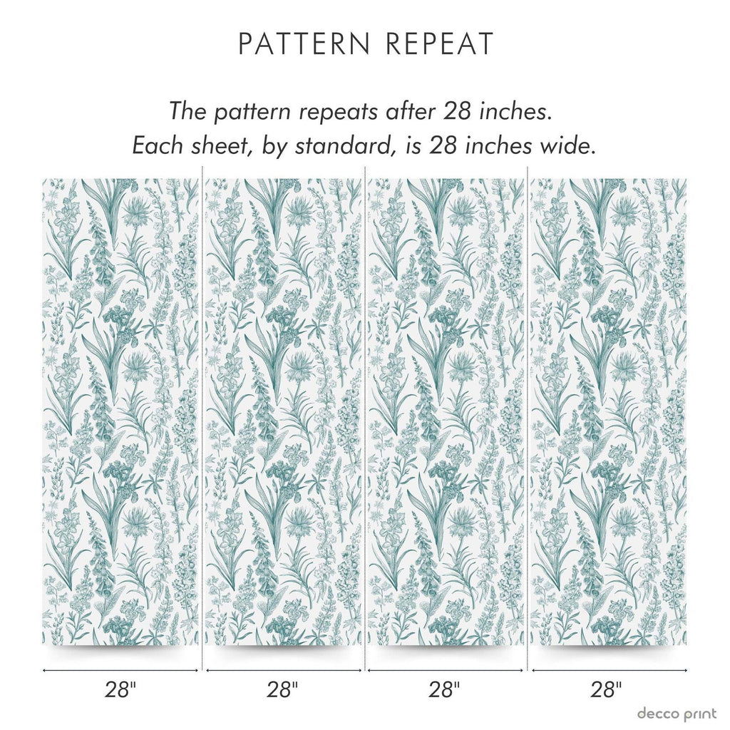 Walk in the Meadow Peel and Stick Wallpaper, Removable Wallpaper, Traditional Wallpaper | DeccoPrint