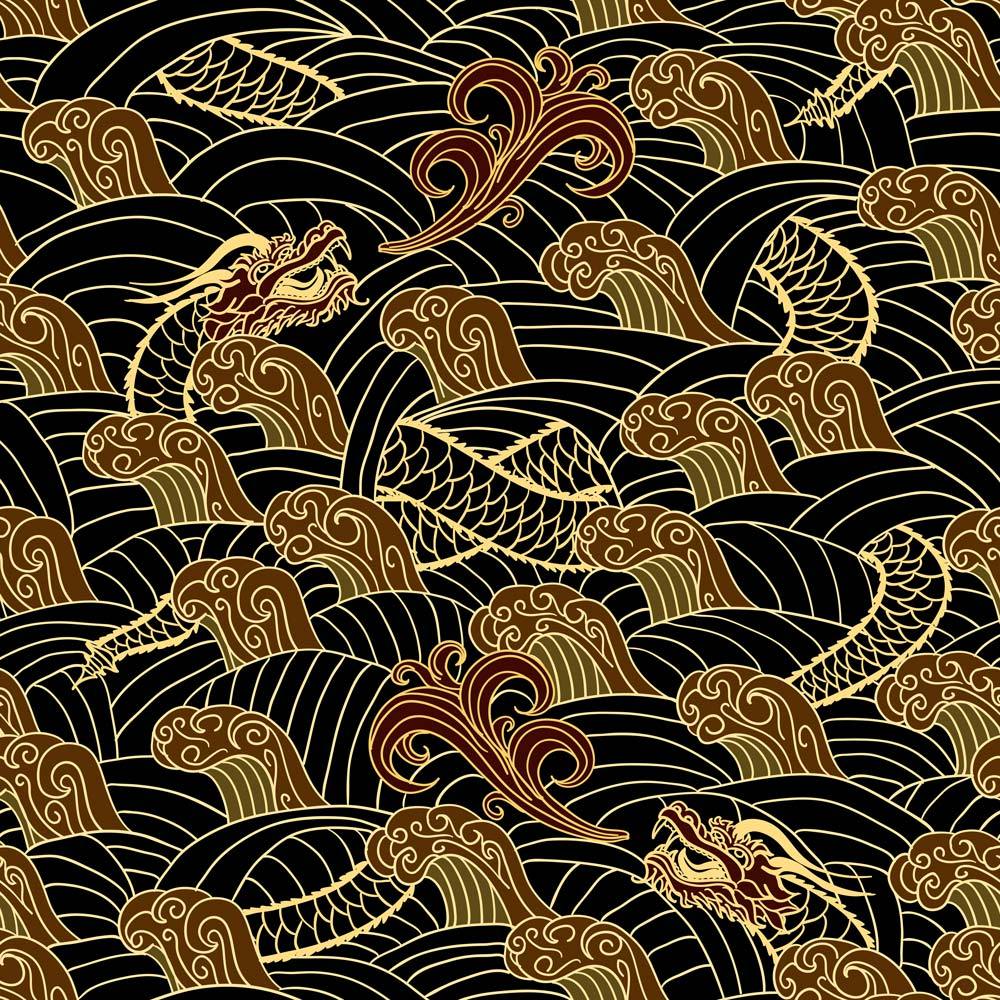 Wavy Patterns Wallpaper - DeccoPrint