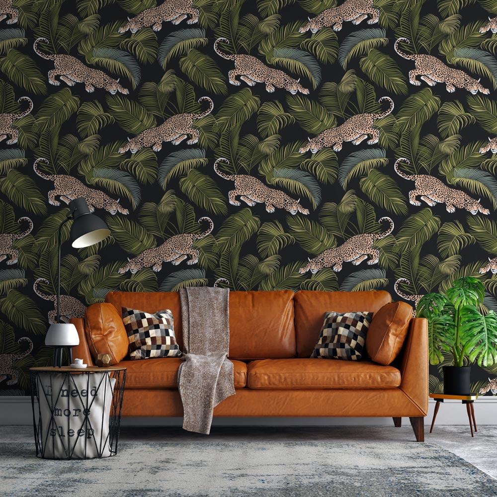 Wild Leopard Wallpaper - DeccoPrint