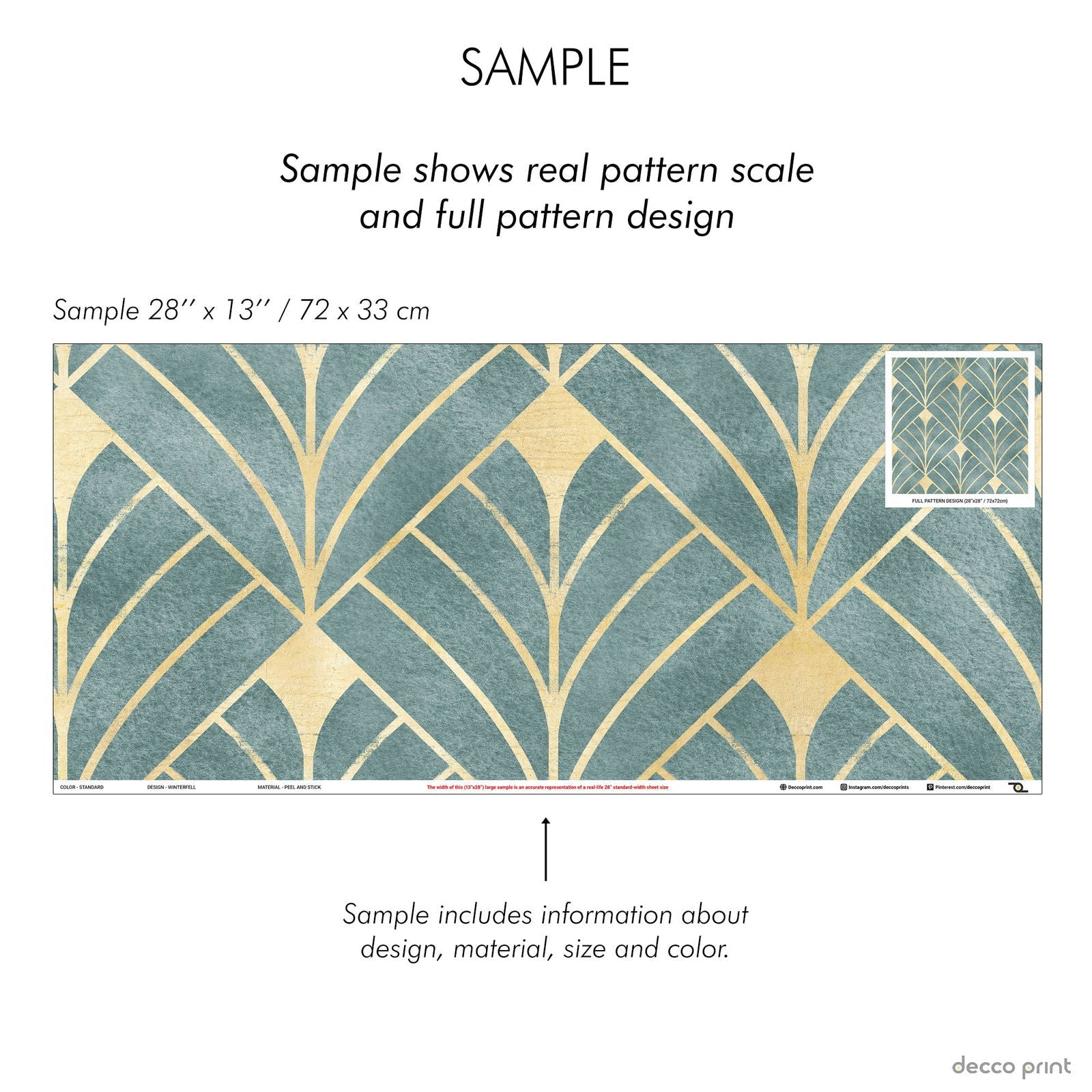 Winterfell | Art Deco removable wallpaper – DeccoPrint