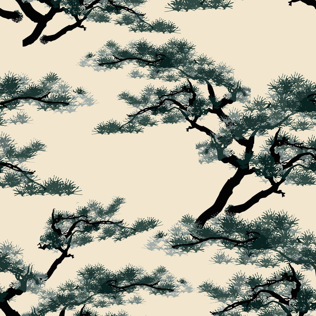 Chinese Trees Peel and Stick Wallpaper, Removable Wallpaper, Traditional Wallpaper | DeccoPrint