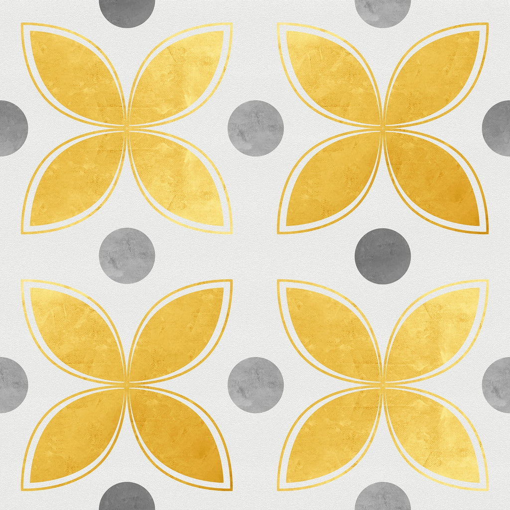 Dots and Shapes Peel and Stick Wallpaper, Removable Wallpaper, Traditional Wallpaper | DeccoPrint