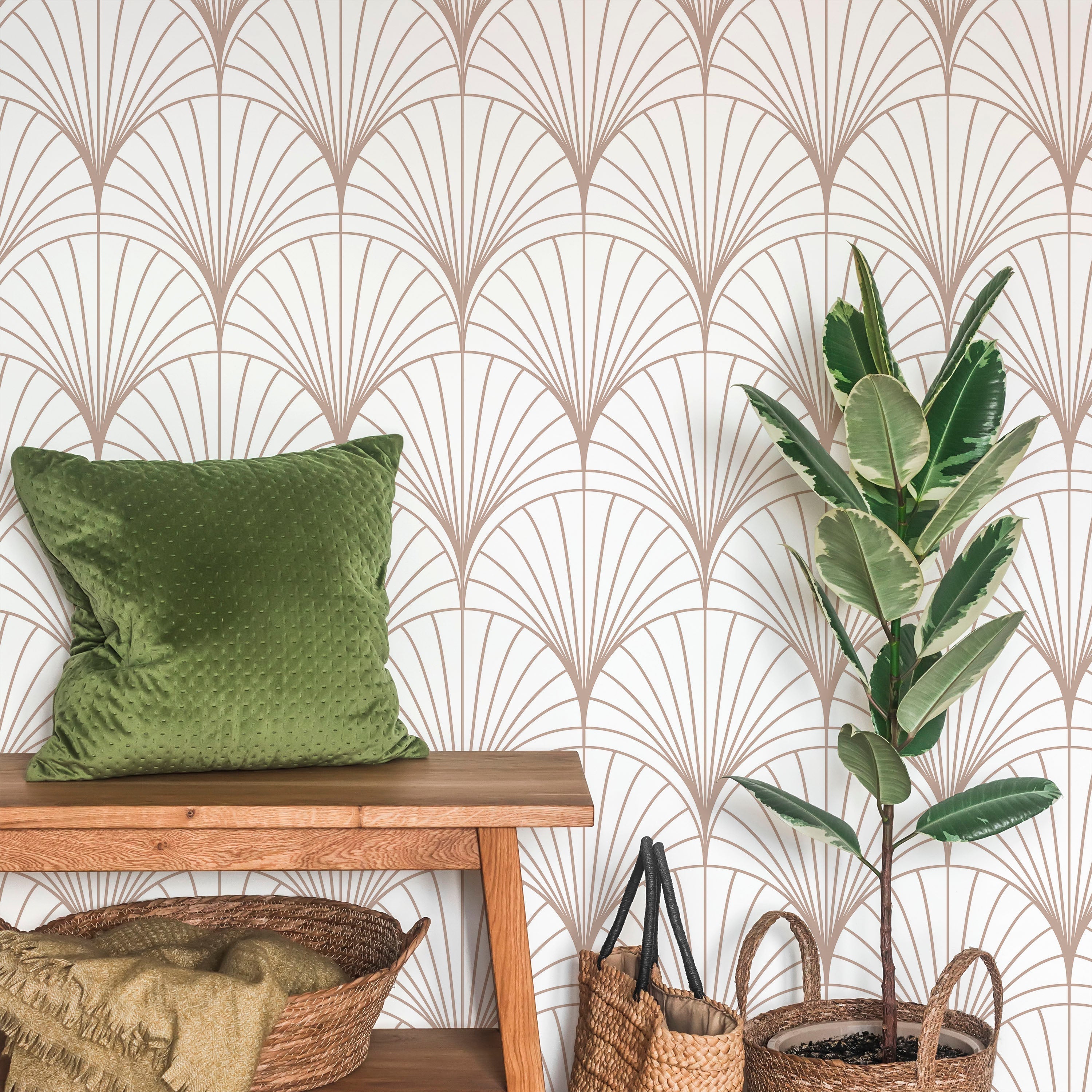 Glamorous Deco Peel and Stick Wallpaper, Removable Wallpaper, Traditional Wallpaper | DeccoPrint