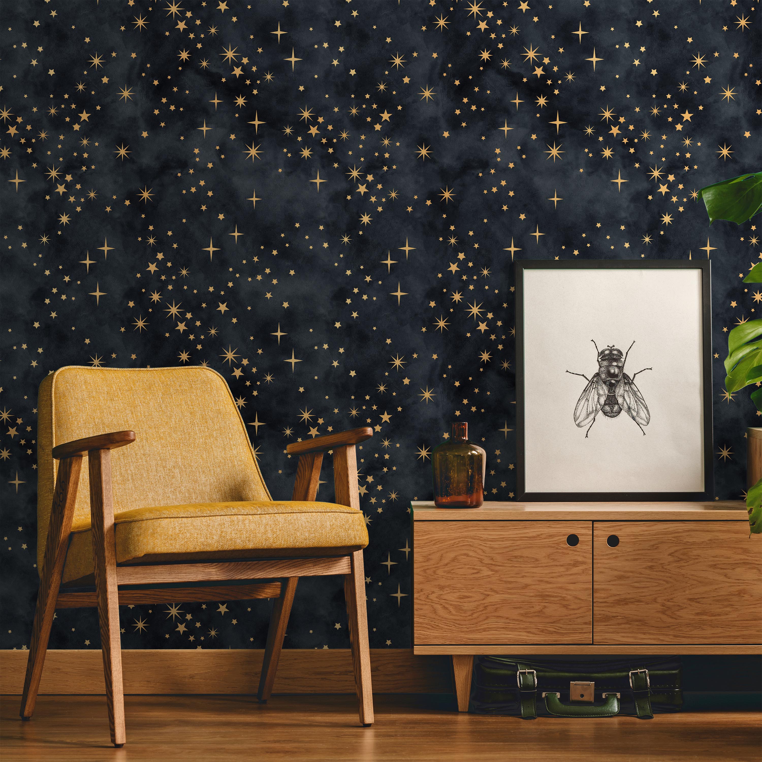 Nightscape Peel and Stick Wallpaper, Removable Wallpaper, Traditional Wallpaper | DeccoPrint