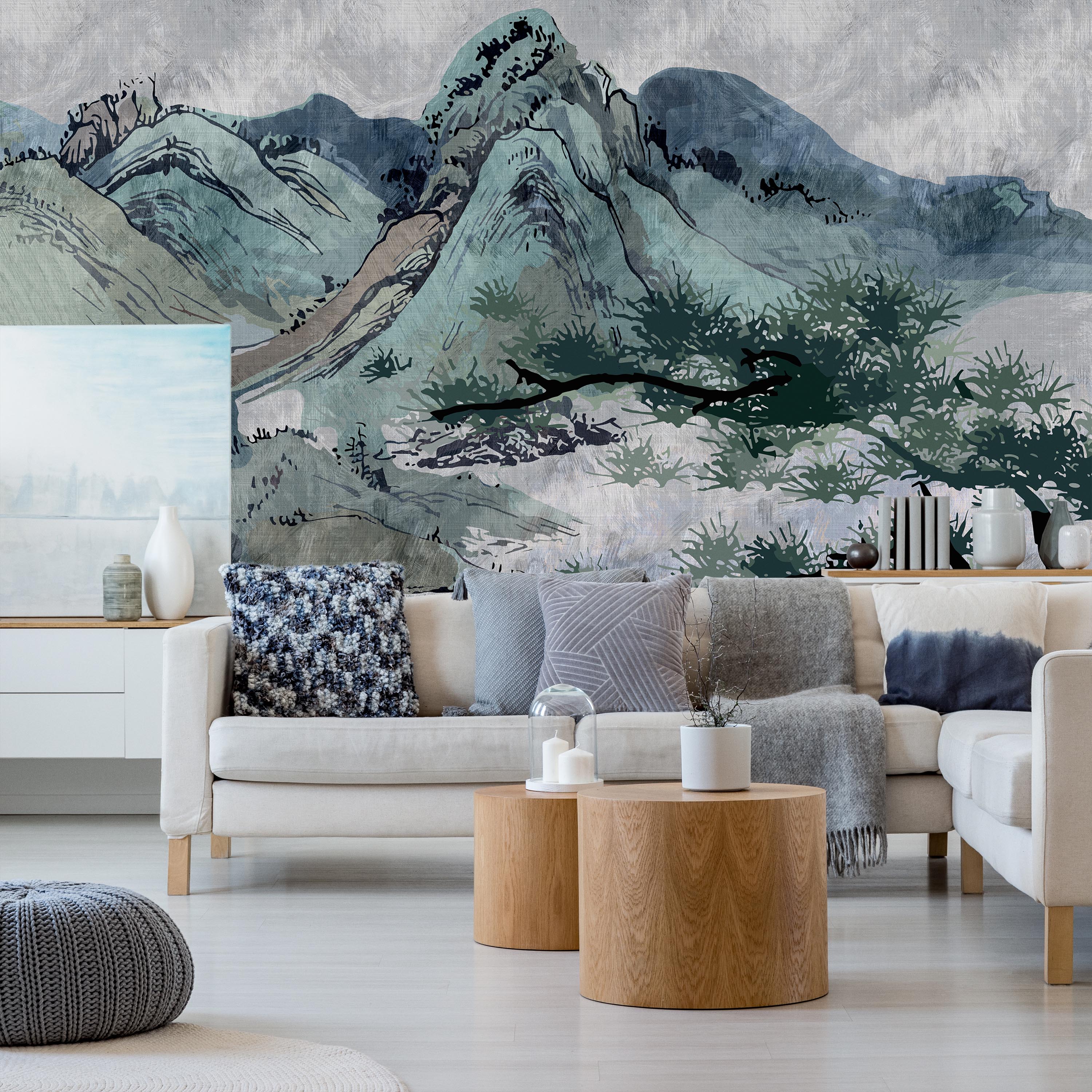 Timeless Heights Mural Peel and Stick Wallpaper, Removable Wallpaper, Traditional Wallpaper | DeccoPrint