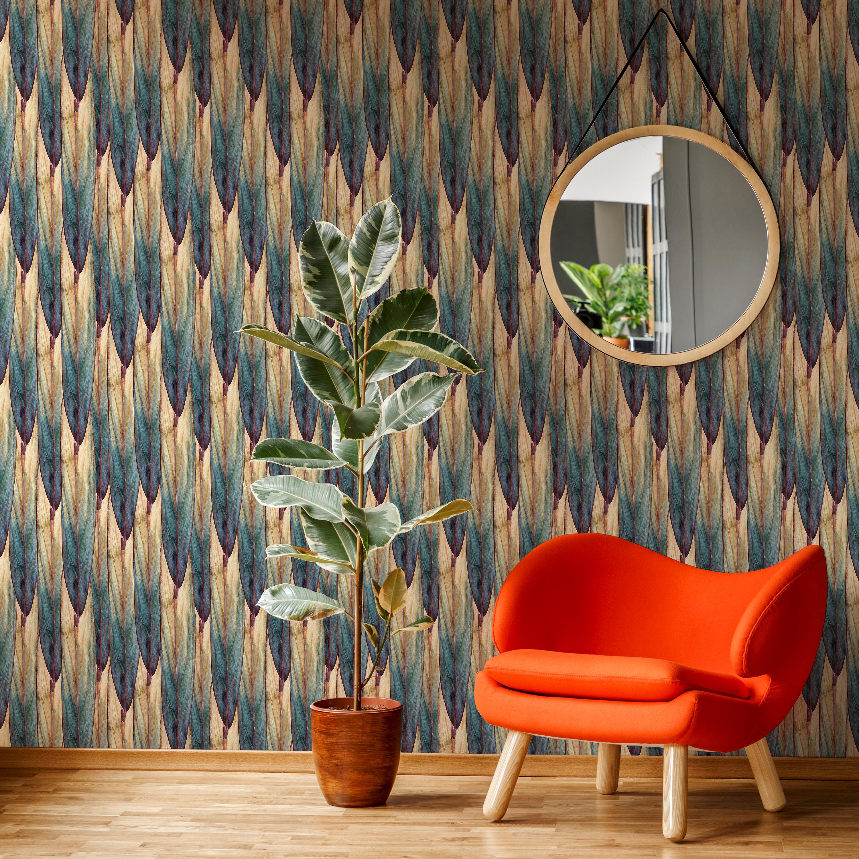 Tropical Cover Peel and Stick Wallpaper, Removable Wallpaper, Traditional Wallpaper | DeccoPrint