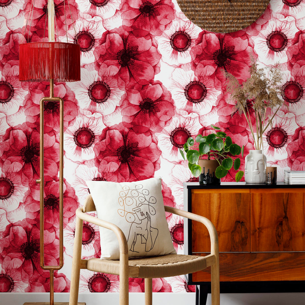 Wild Poppies Wallpaper – Elegant & Natural Florals | Deccoprint ...