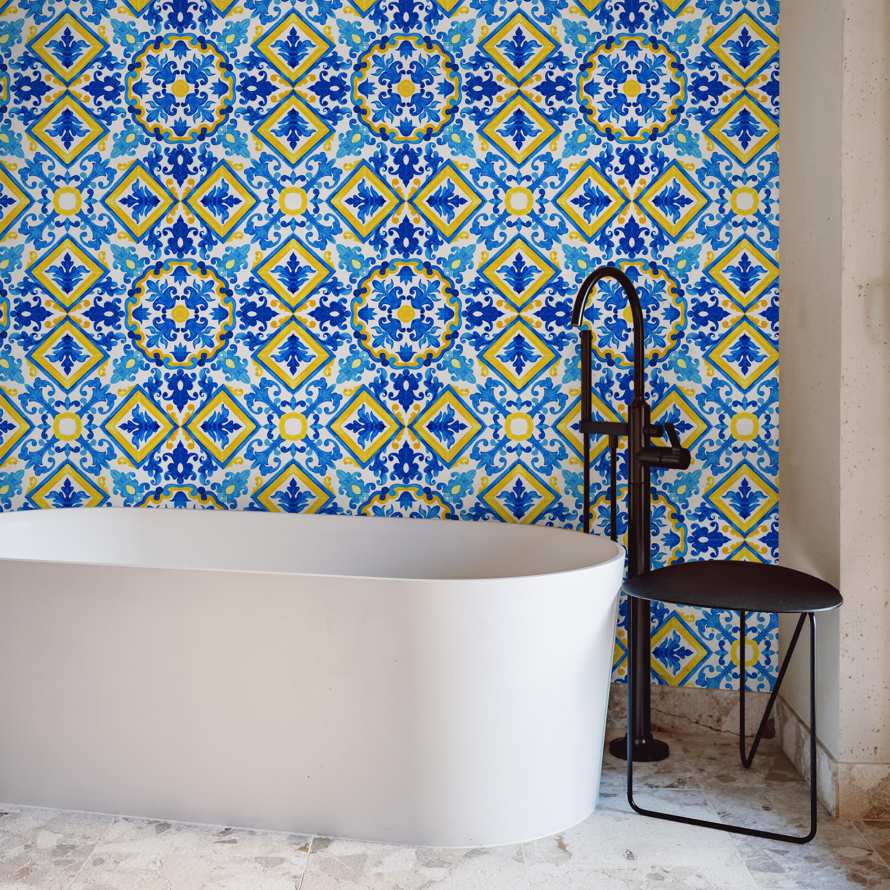 Water and Sun Peel and Stick Wallpaper, Removable Wallpaper, Traditional Wallpaper | DeccoPrint