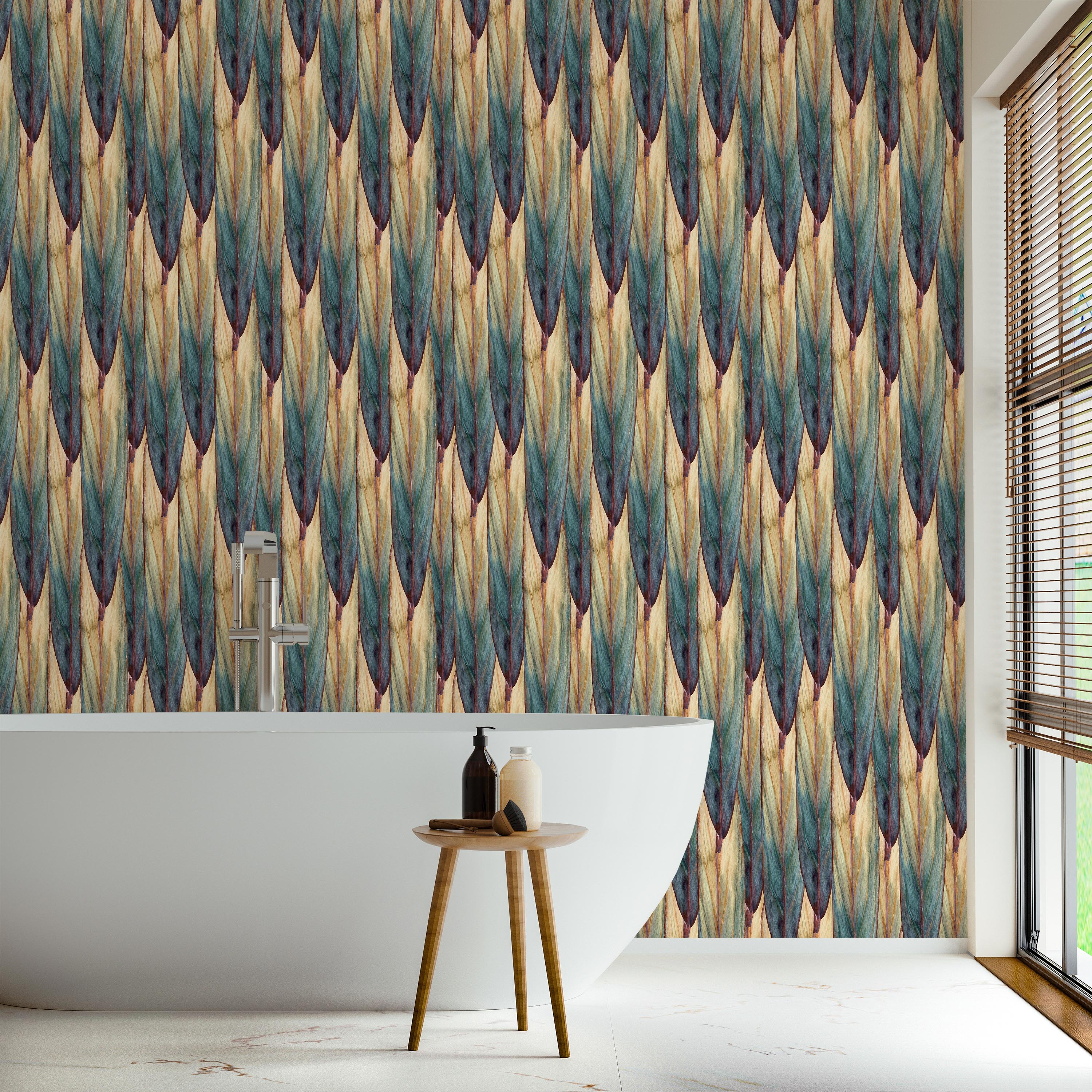 Tropical Cover Peel and Stick Wallpaper, Removable Wallpaper, Traditional Wallpaper | DeccoPrint