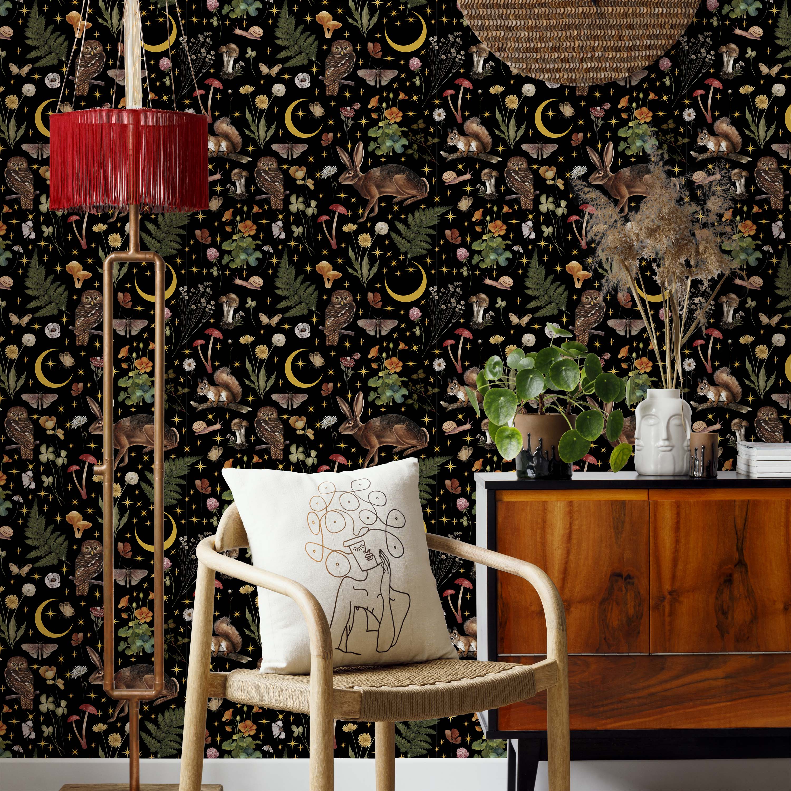 Mystery Forest Peel and Stick Wallpaper, Removable Wallpaper, Traditional Wallpaper | DeccoPrint