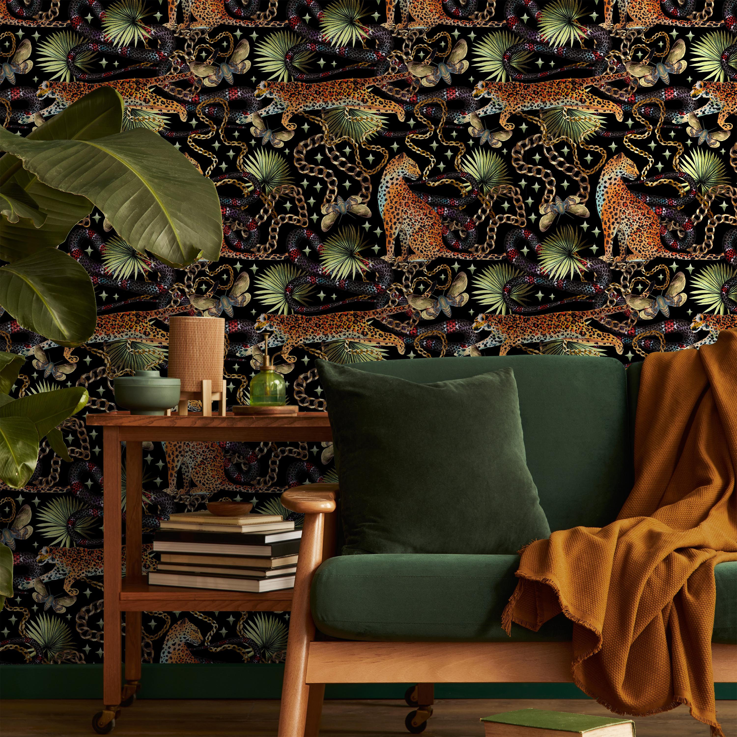 Tropical King Peel and Stick Wallpaper, Removable Wallpaper, Traditional Wallpaper | DeccoPrint