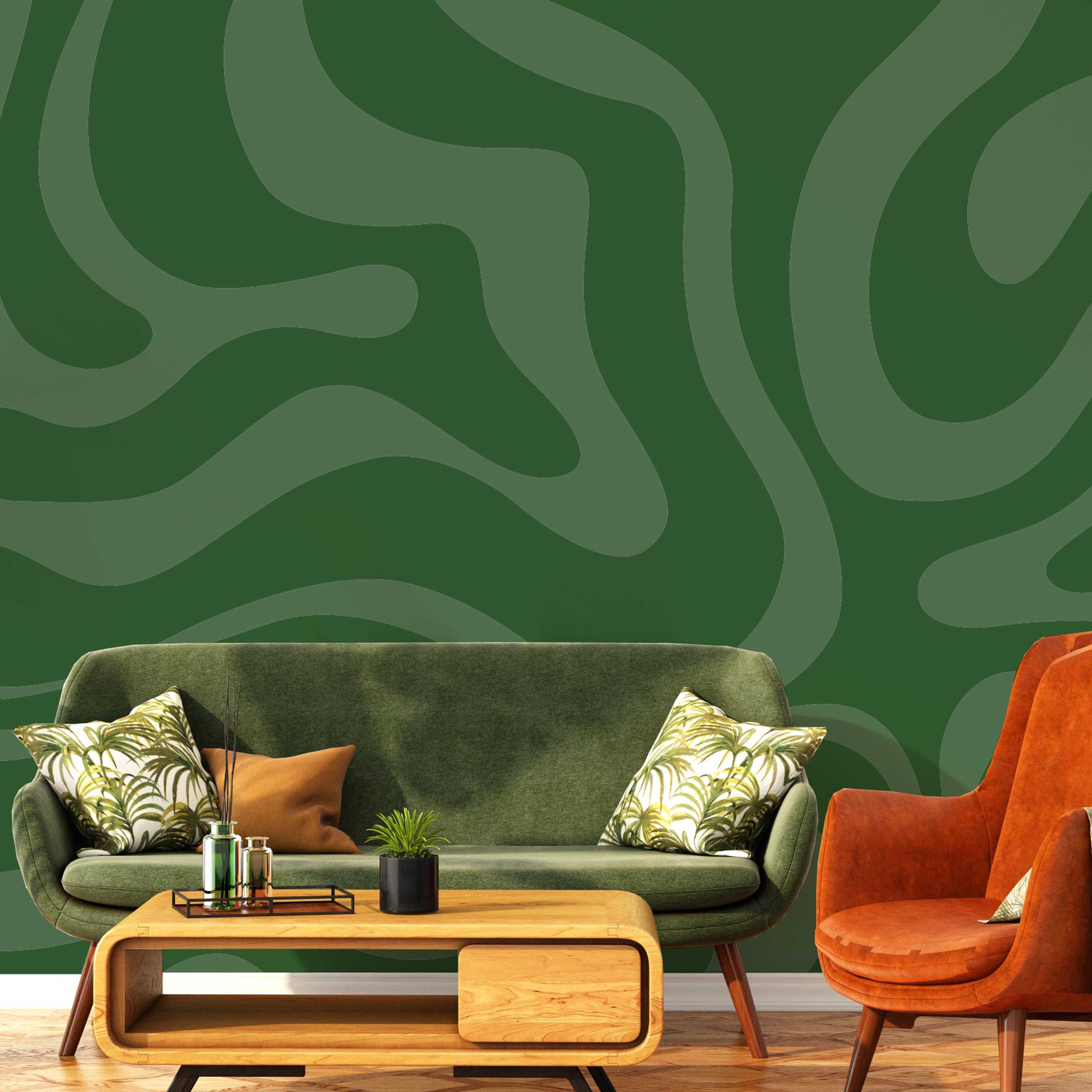 Going Green Mural Peel and Stick Wallpaper, Removable Wallpaper, Traditional Wallpaper | DeccoPrint