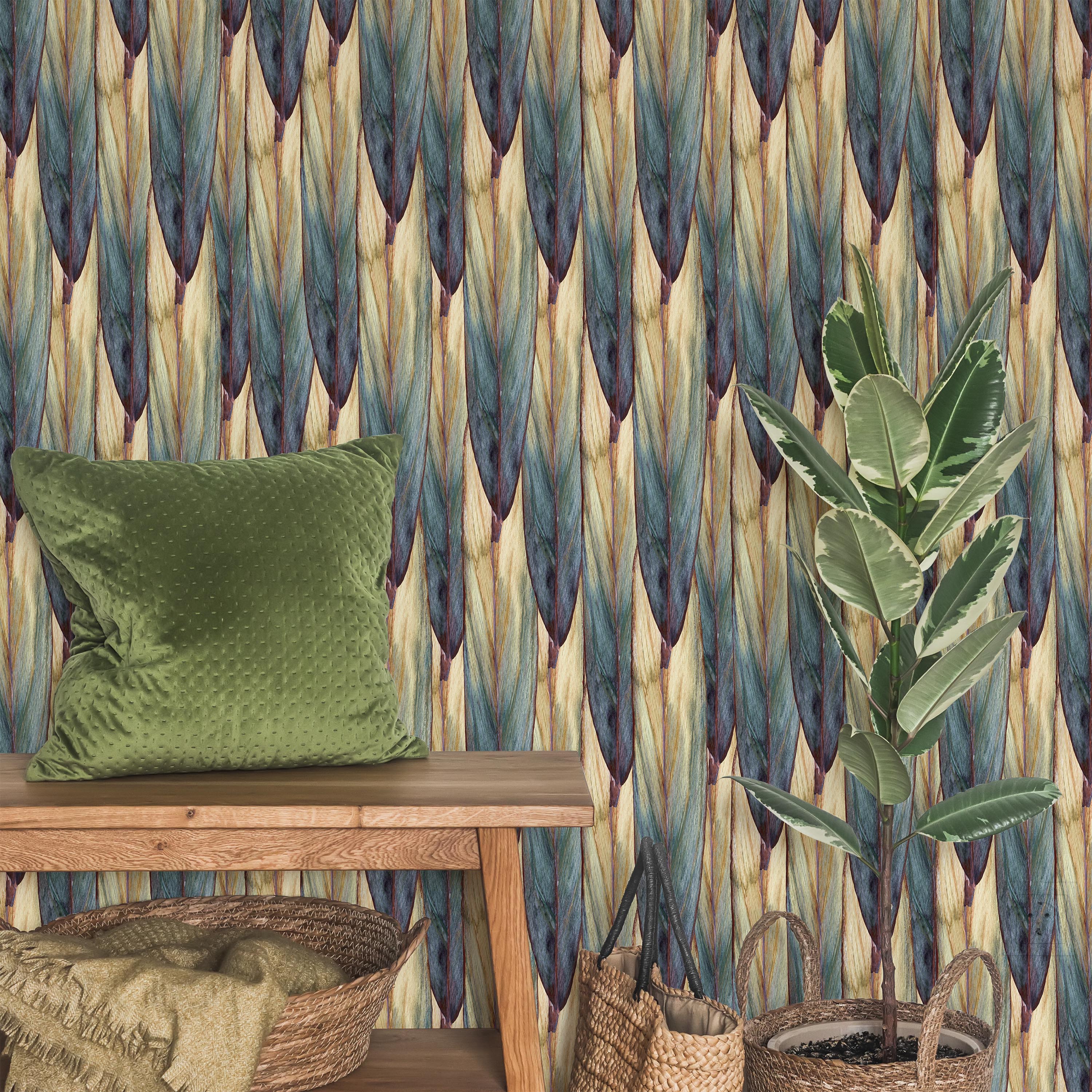 Tropical Cover Peel and Stick Wallpaper, Removable Wallpaper, Traditional Wallpaper | DeccoPrint